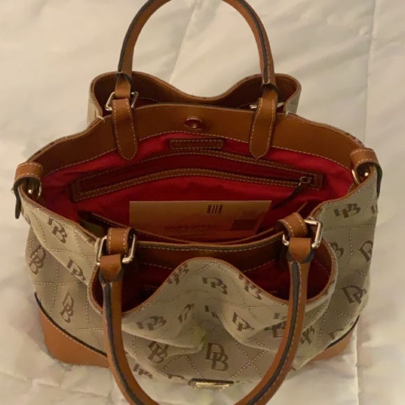 Dooney&Bourke signature large scrunched satchelbag - Picture 2 of 5